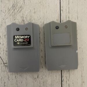 2 Playstation Memory Card PS1 2X Performance